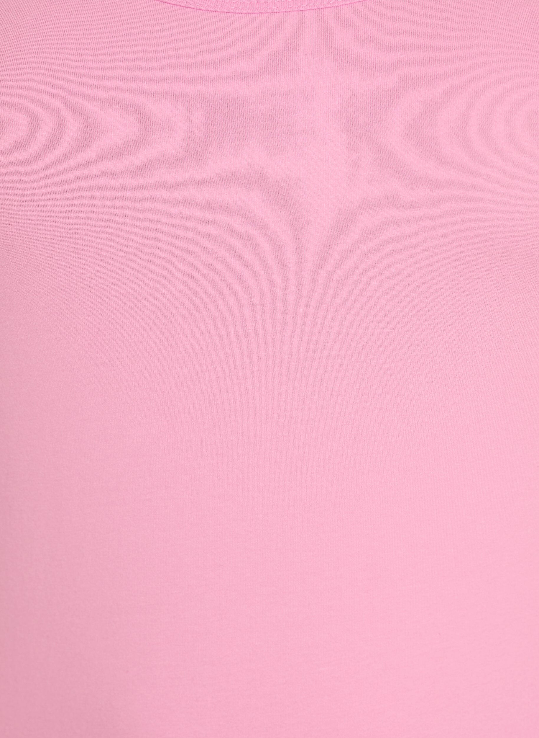 ZizziHaut Basic uni en coton, Rose, Packshot image number 2