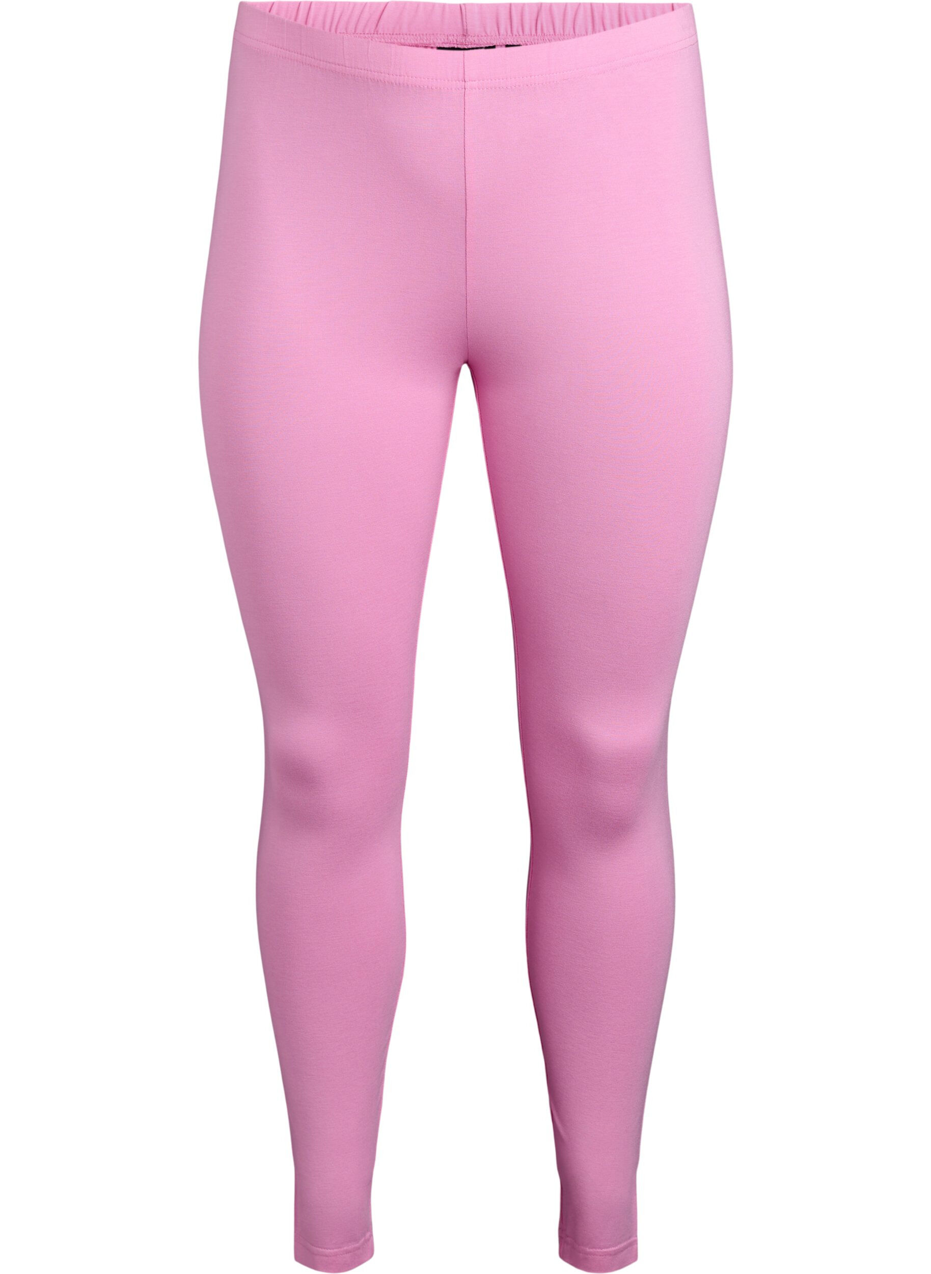 Zizzi Basic Leggings aus Viskose, Pink, Packshot image number 0