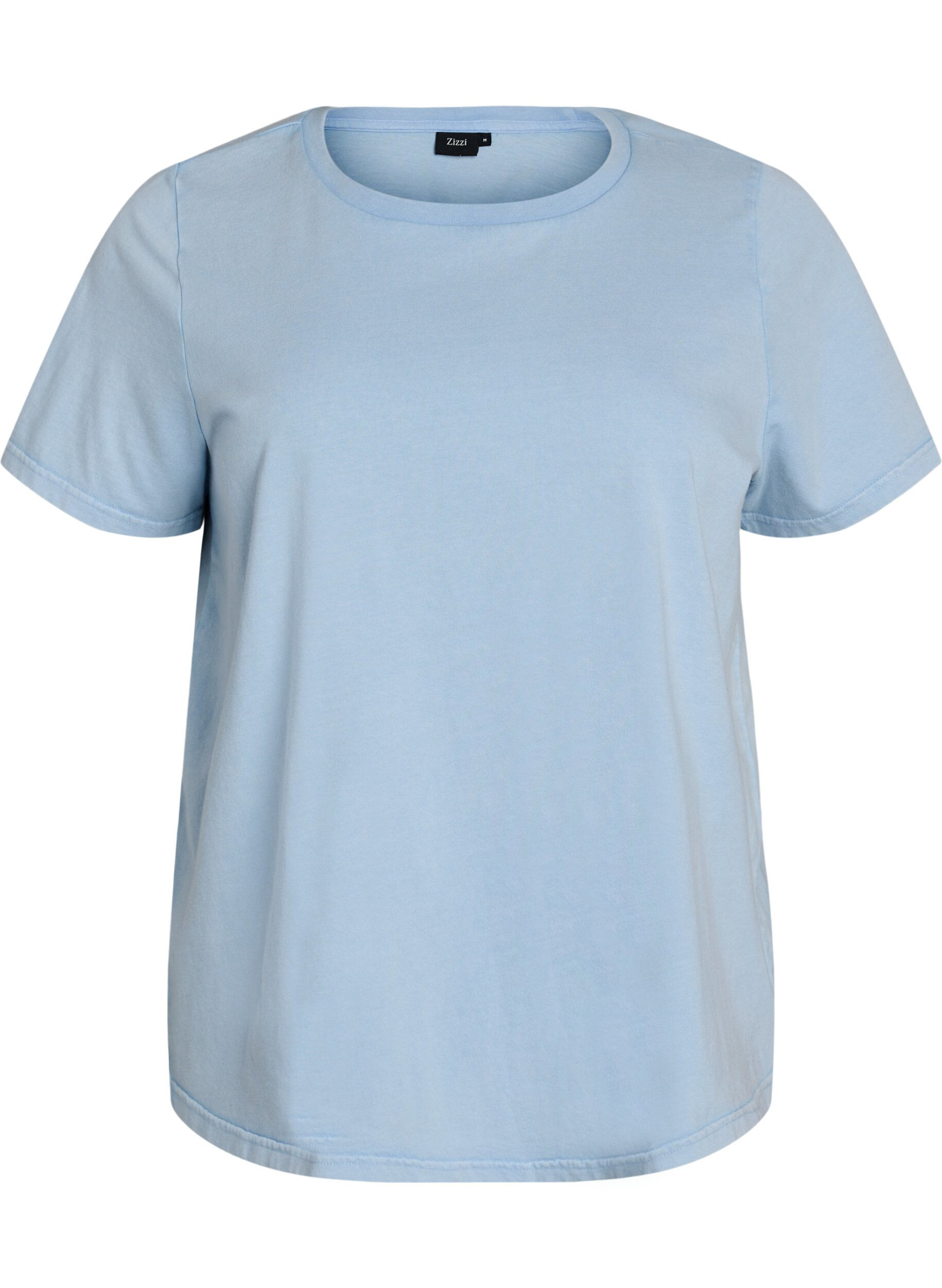 ZizziT-shirt graphique en coton bio, Bleu Clair, Packshot image number 0