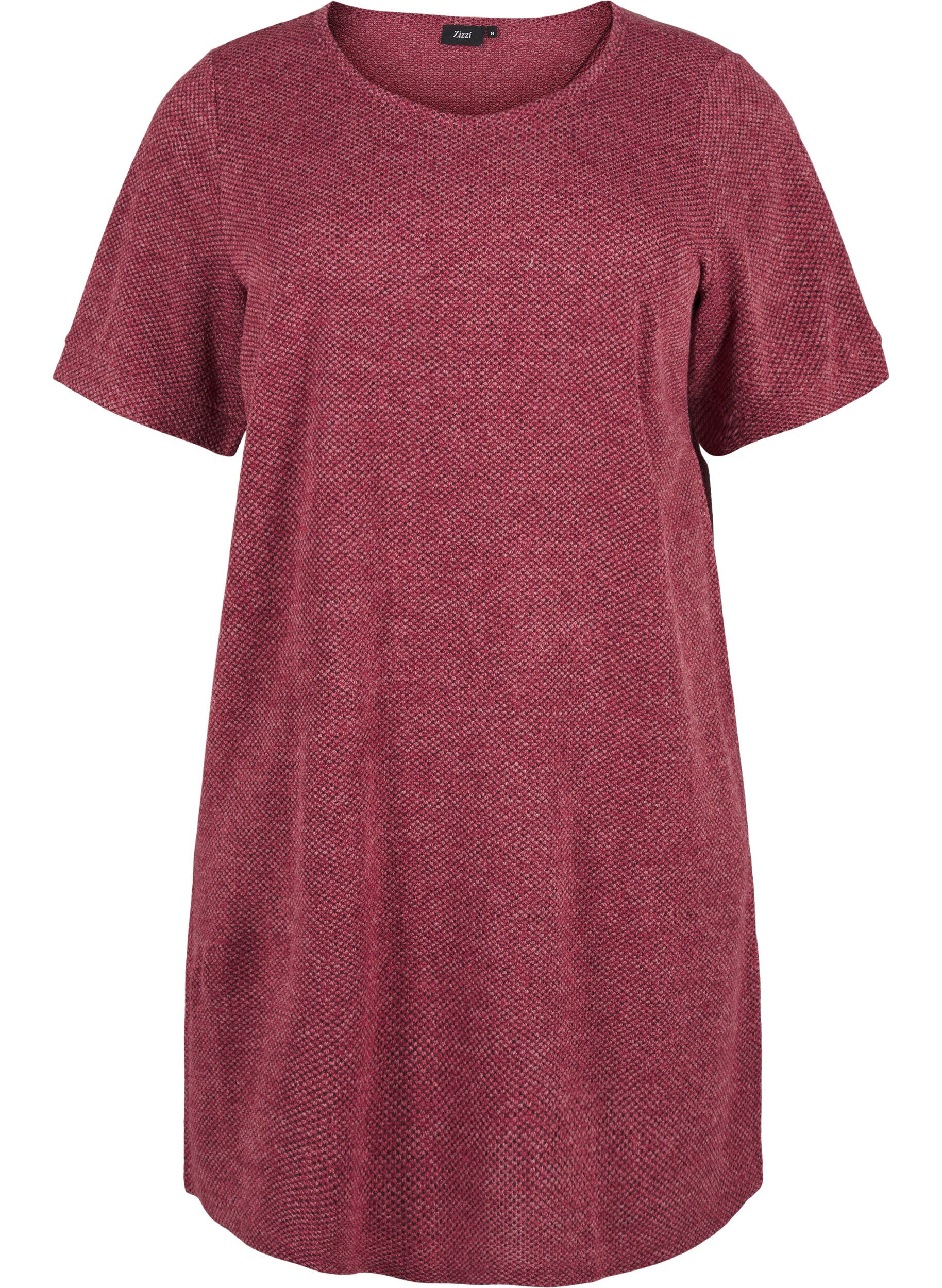Zizzi T-Shirt-Kleid mit kurzen &Auml;rmeln, Dry Rose, Packshot image number 0