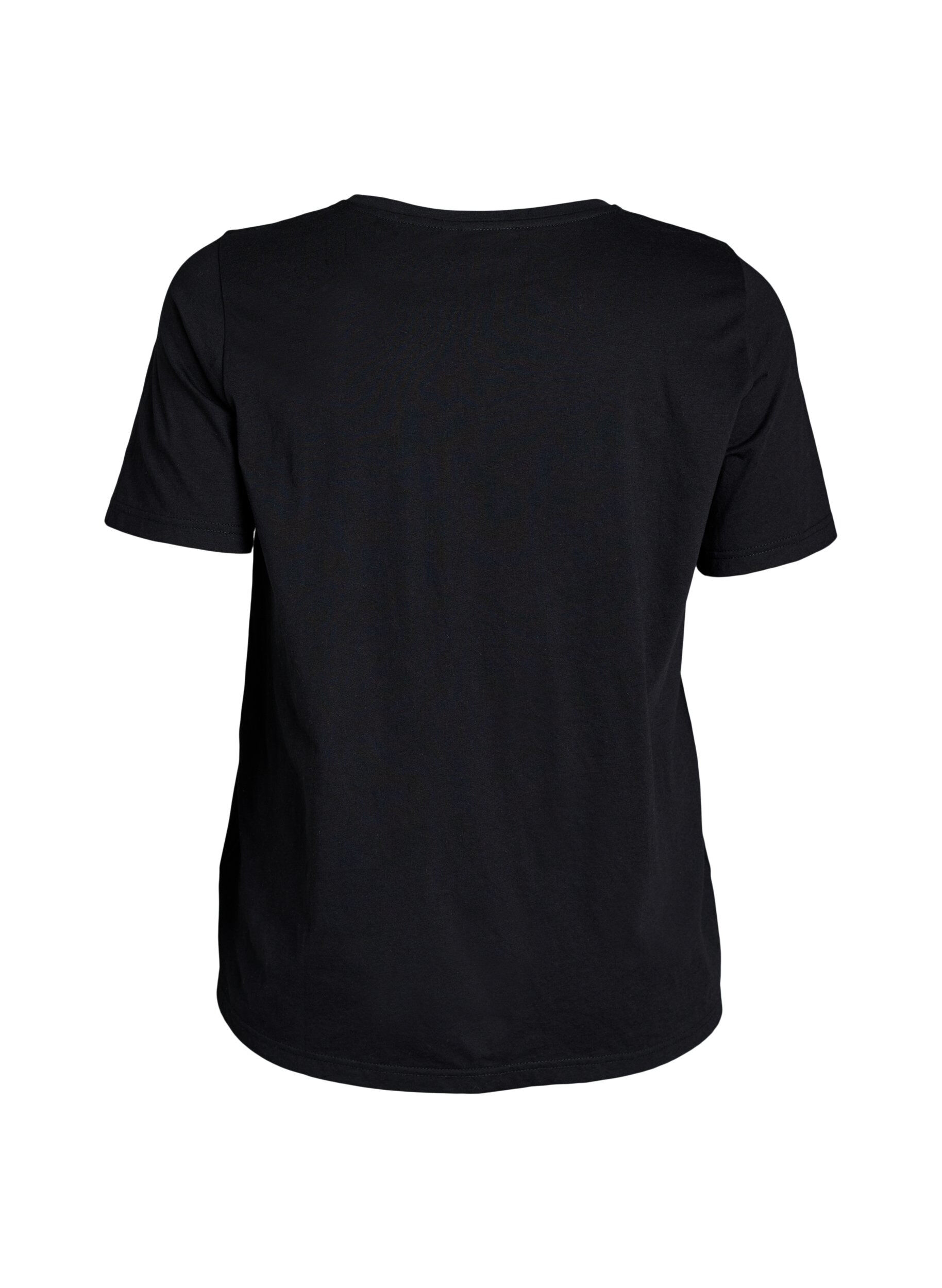 ZizziT-Shirt mit Print, Schwarz, Packshot image number 1
