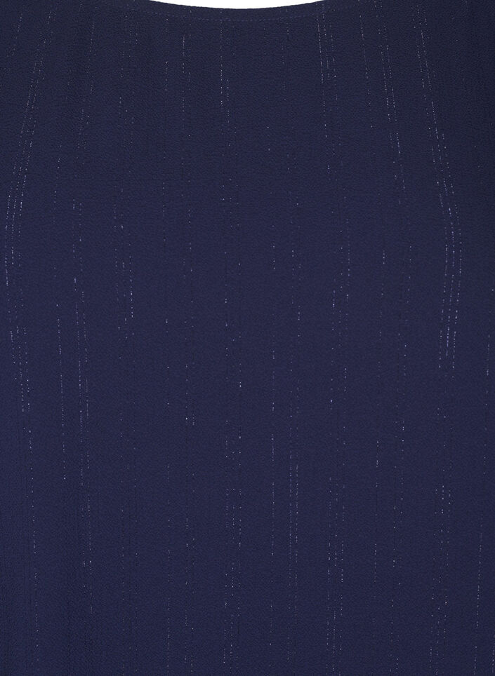 Bluse mit Silberglitzer, Blau, Packshot image number 2