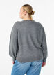 Strickbluse mit Knopfleiste, Grau, Model image number 2