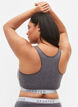 Soutien-gorge chiné à encolure ronde, Medium Grey Melange, Model image number 1