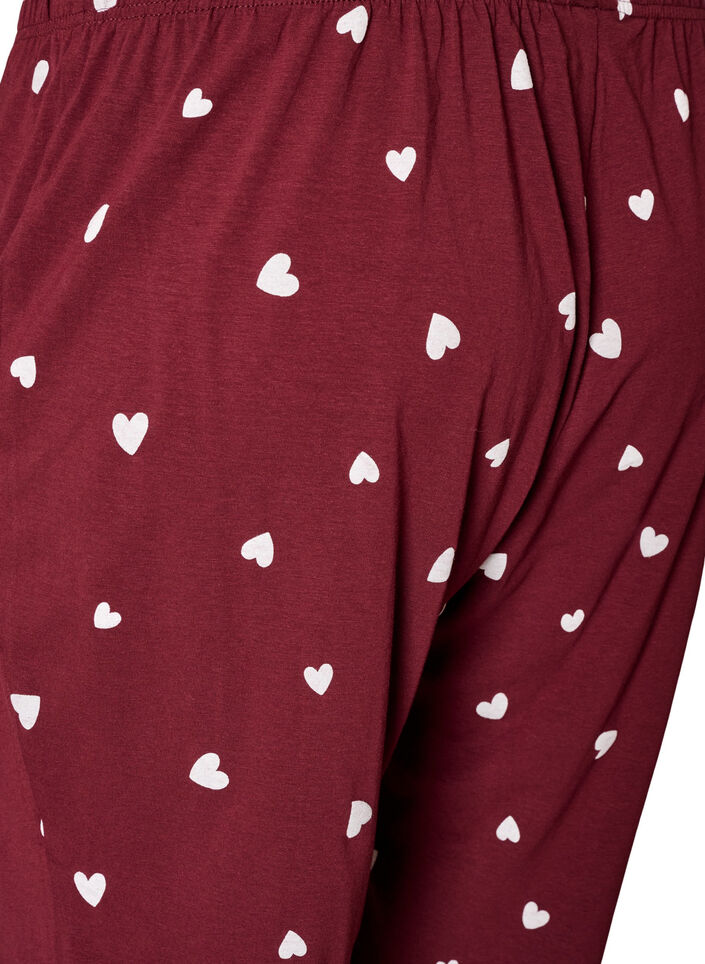 Bedruckte Pyjamahose, Rot, Packshot image number 3