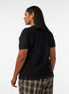 Strickweste mit Spitzenbesatz, Schwarz, Model image number 2