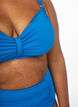 Soutien-gorge de bikini &agrave; armatures avec drap&eacute;, Bleu, Model image number 3