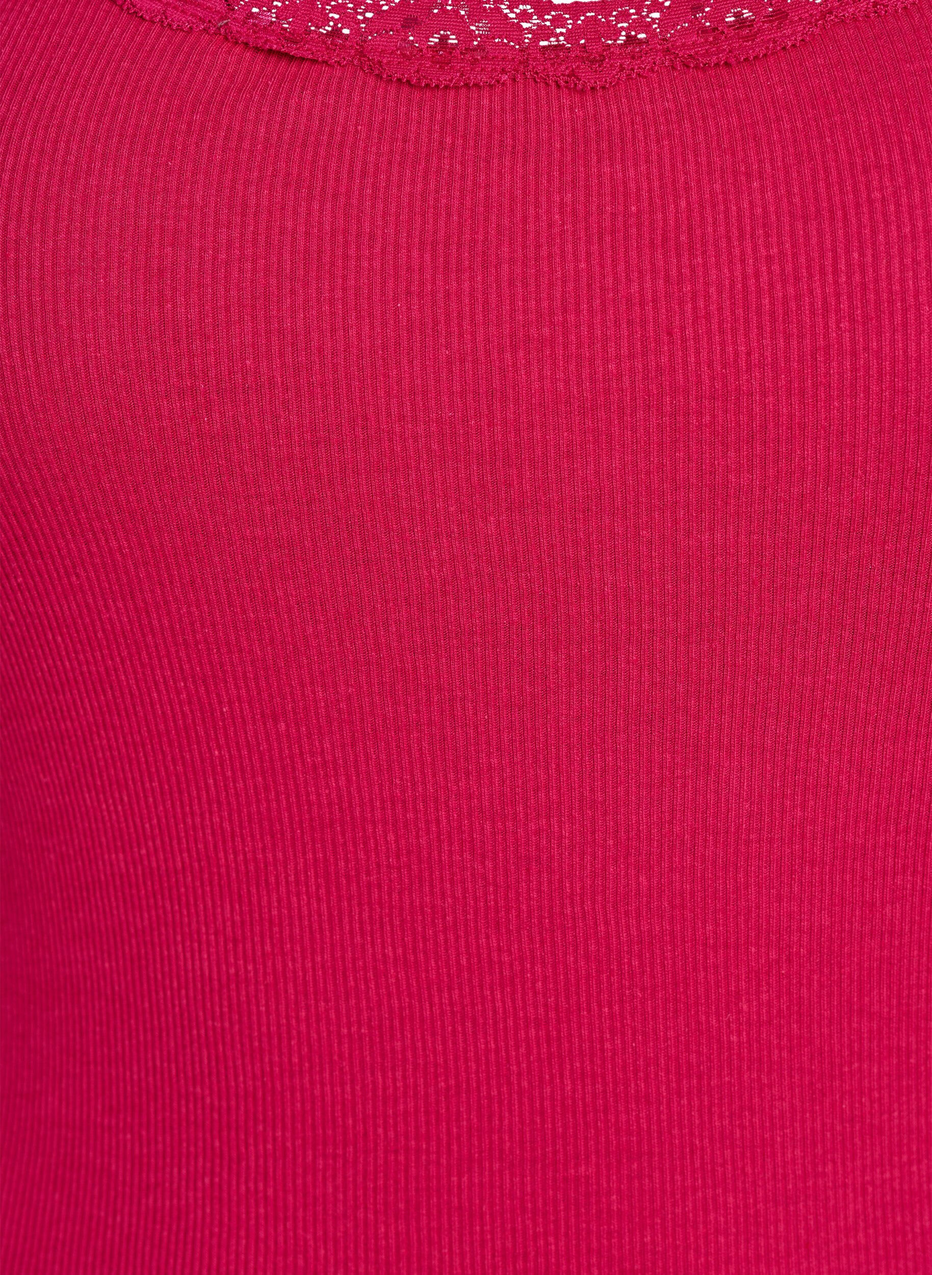 ZizziTop mit Spitzen, Pink, Packshot image number 2