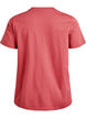 T-shirt basique en coton &agrave; col rond, Rouge, Packshot image number 1