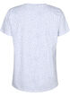 T-shirt en coton avec des points et un col en V, B.White/S.T.W Dot, Packshot image number 1