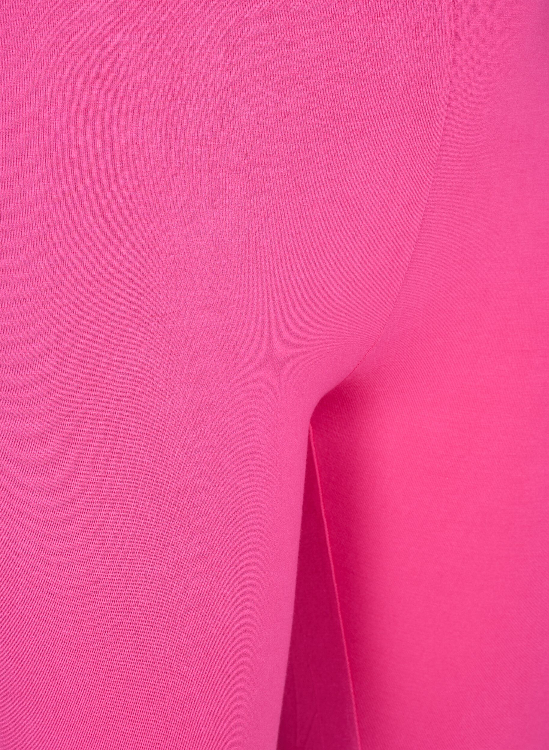 Zizzi Short cycliste de base de couleur unie, Rose, Packshot image number 2