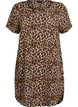 Robe &agrave; manches courtes avec imprim&eacute;, Marron, Packshot image number 0
