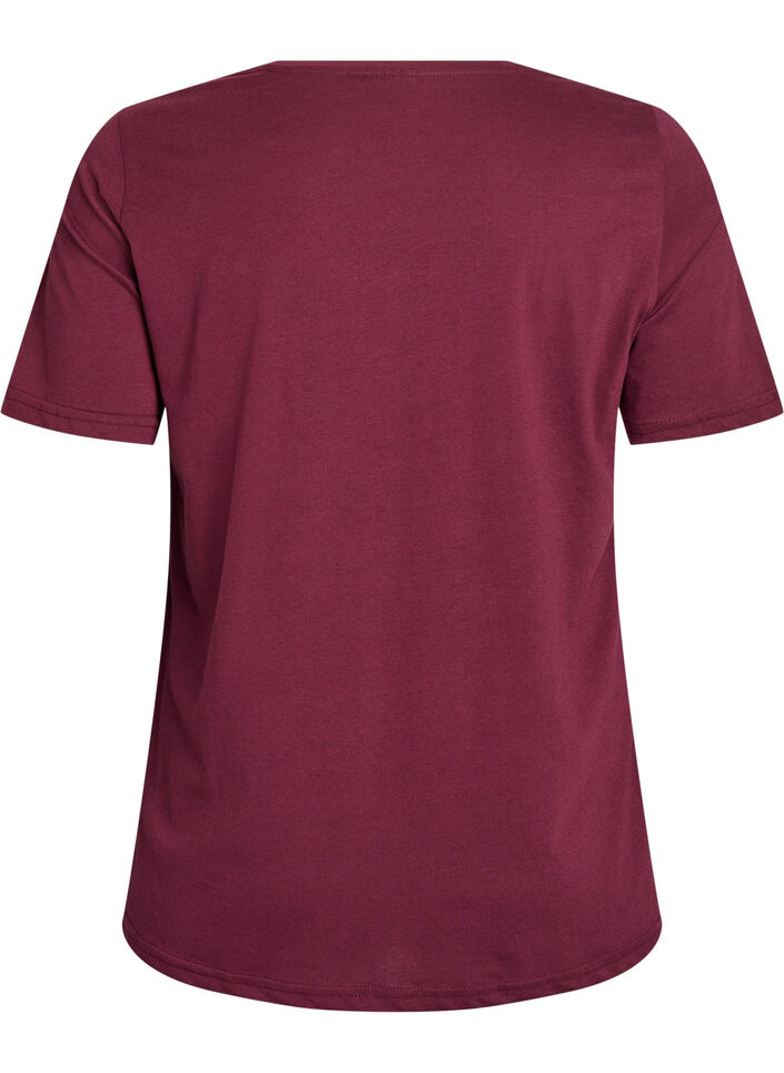 T-Shirt mit Print, Rot, Packshot image number 1