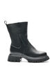Chelsea-Boot mit klobiger Sohle und gerippten Eins&auml;tzen, Schwarz, Packshot image number 0