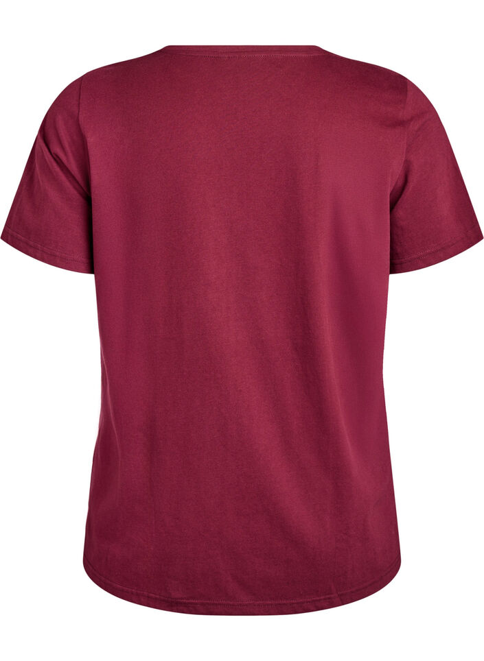 FLASH - T-shirt avec motif, Bordeaux, Packshot image number 1