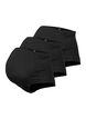 Lot de 3 culottes de maternité en coton, Noir, Packshot image number 0