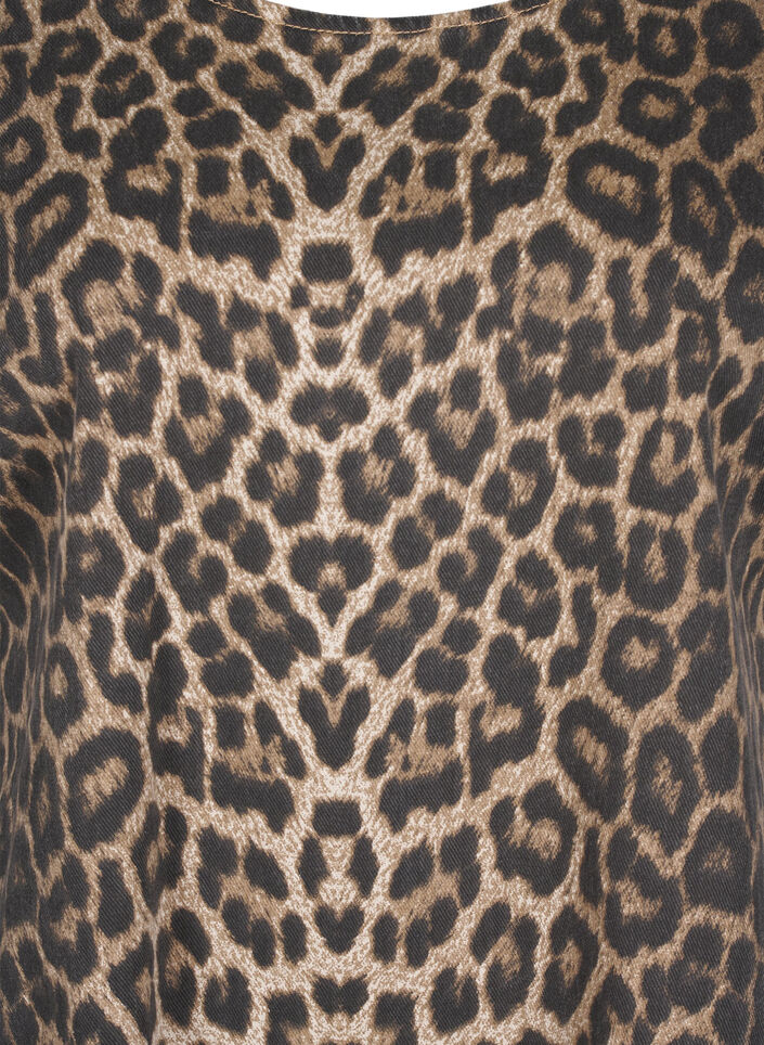 Jeanskleid mit Leoparden-Print, Leo AOP, Packshot image number 2
