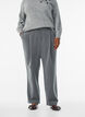 Dressehose mit hohem Bund und geradem Bein, Grau, Model image number 2