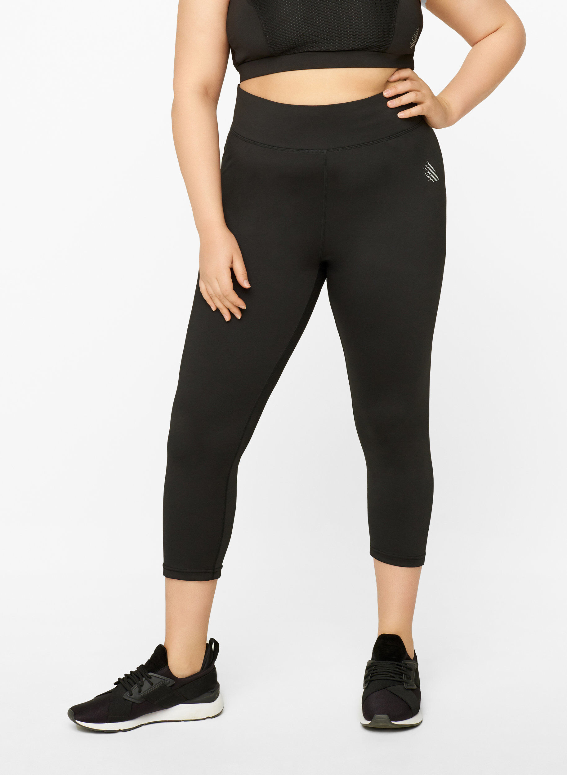 Zizzi 3/4-Trainingshose, Black, Model image number 0
