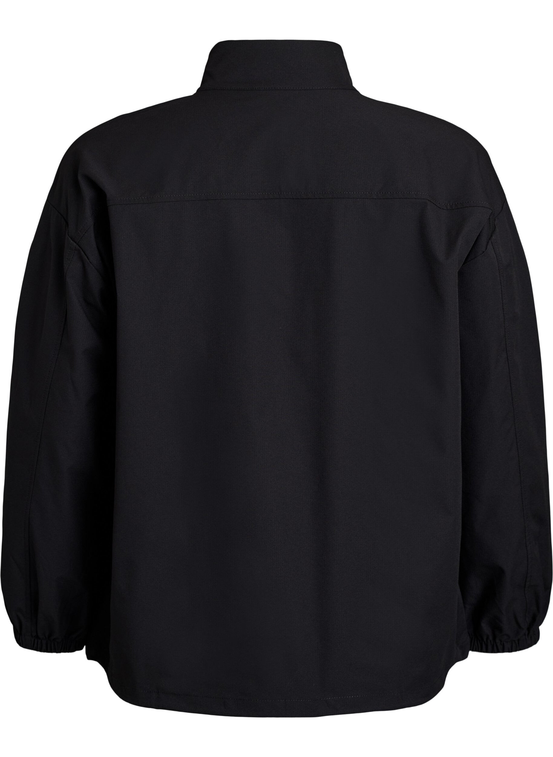 Zizzi Anorak sportif avec des d&eacute;tails r&eacute;fl&eacute;chissants et des poches, Noir, Packshot image number 1