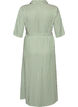 Kn&ouml;chellanges Hemdblusenkleid mit Bindeg&uuml;rtel und Streifen, Gr&uuml;n, Packshot image number 1