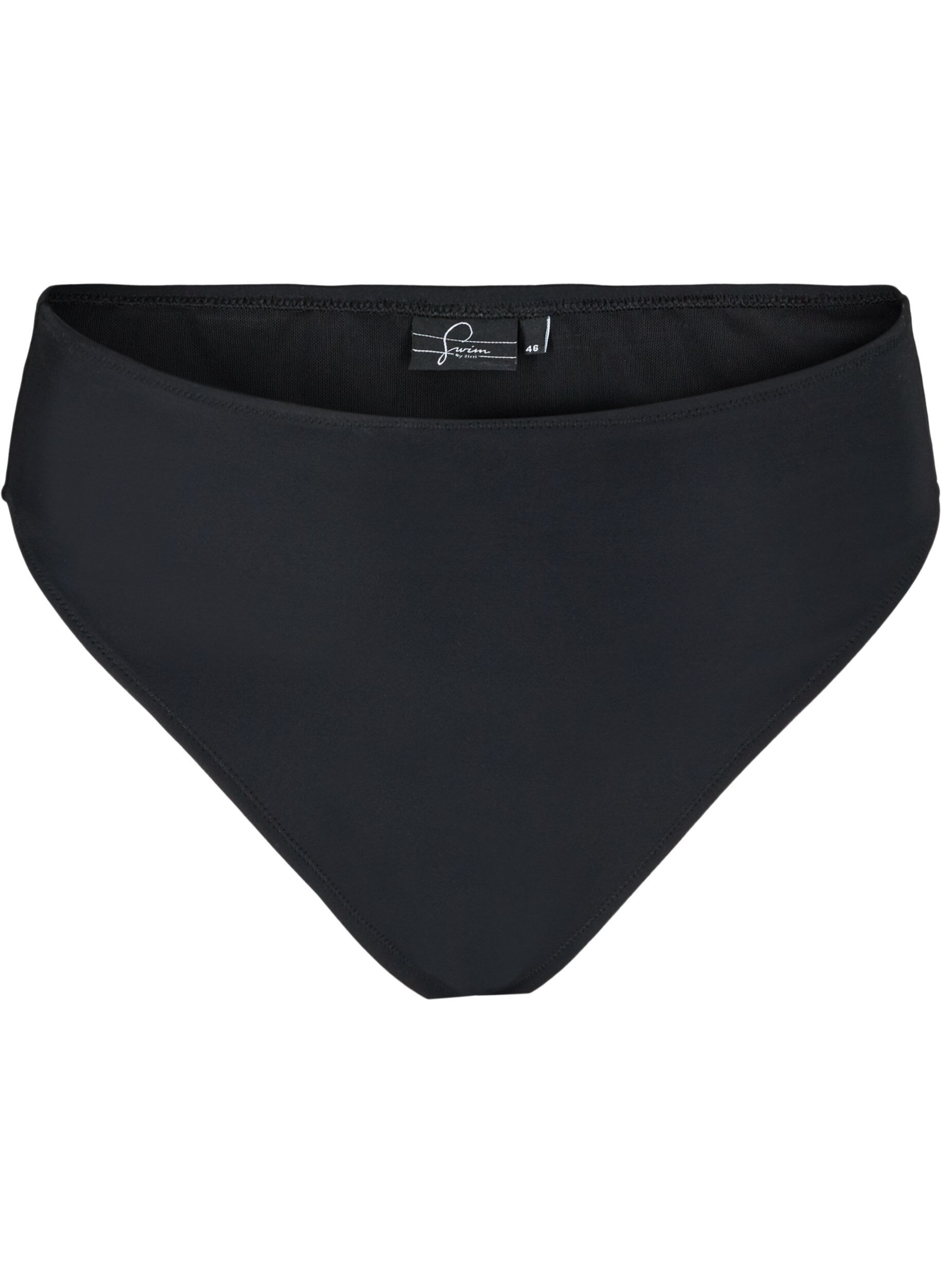 Zizzi Culotte de bikini Tai &agrave; taille r&eacute;guli&egrave;re, Noir, Packshot image number 0