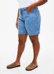Denim-Shorts mit gesticktem Erdbeermotiv, Blau, Model image number 3