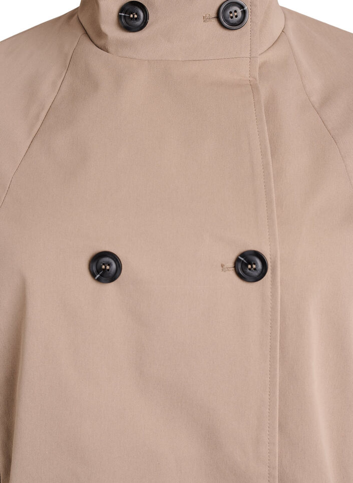 Veste de printemps hydrofuge avec coupe en A, Gris, Packshot image number 2
