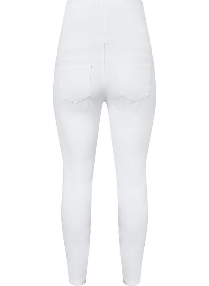 Schwangerschafts-Jeggings aus Baumwolle, White, Packshot image number 1
