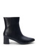 Large – Bottines en cuir à talon, Black, Packshot image number 0