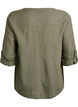 Chemisier en coton avec col en V, Vert, Packshot image number 1