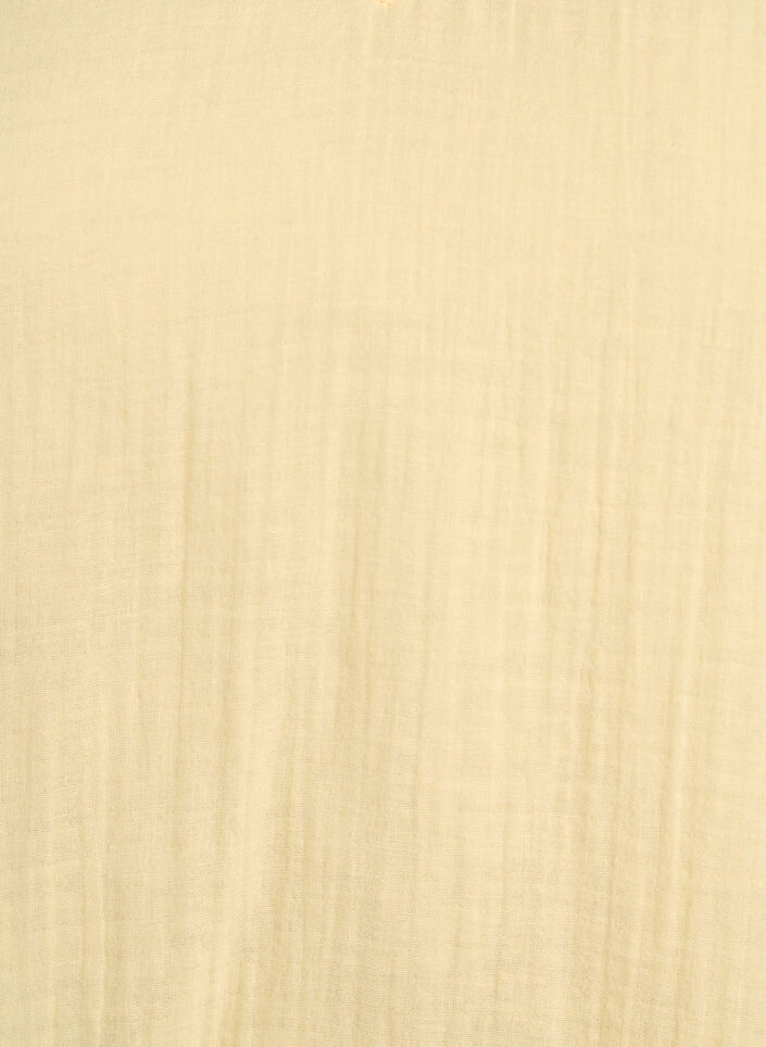 Top sans manches en mousseline de coton avec volants, Jaune clair, Packshot image number 2