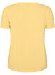 T-shirt en coton uni basique, Jaune, Packshot image number 1