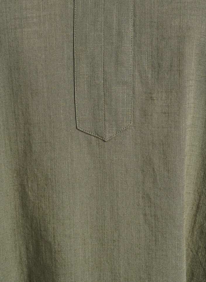 Tunika aus Baumwolle mit V-Ausschnitt, Gr&uuml;n, Packshot image number 2