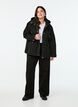 Kurze Fr&uuml;hlingsjacke mit abnehmbarer Kapuze, Schwarz, Model image number 1