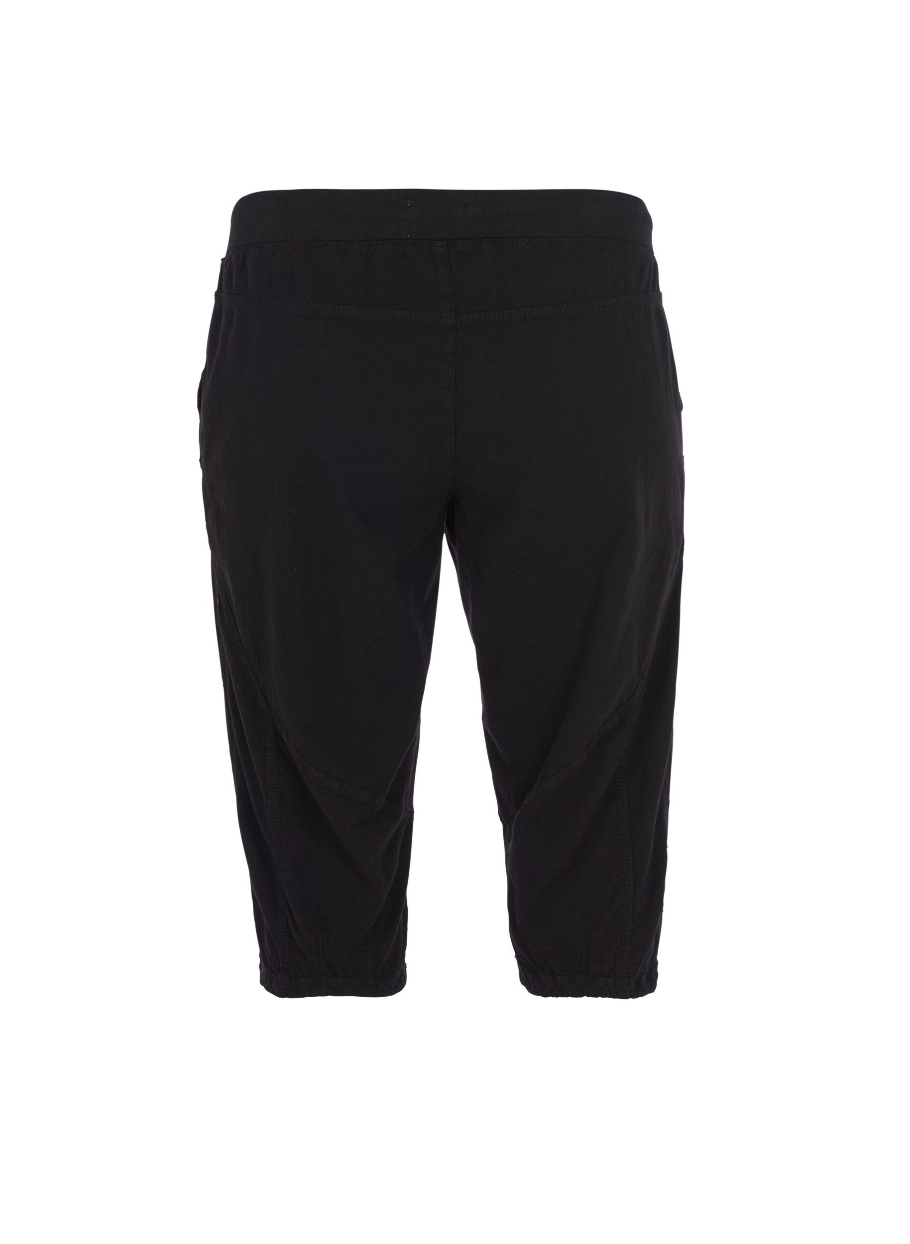 Zizzi Lockere Caprihose aus Baumwolle, Schwarz, Packshot image number 1
