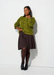 Cardigan en tricot c&ocirc;tel&eacute; avec boutons, Vert clair, Model image number 1