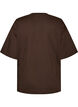 T-shirt oversize avec grand imprim&eacute; photo, Marron, Packshot image number 1