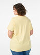 Basic-T-Shirt aus Baumwolle mit Rundhalsausschnitt, Gelb, Model image number 2