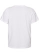 T-shirt en coton bio avec motif ourson, Blanc, Packshot image number 1