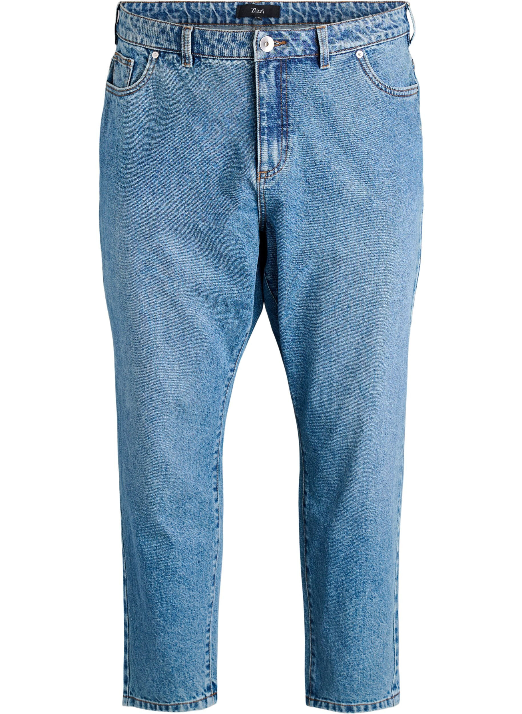 ZizziJean Mille coupe Mom taille haute, Bleu, Packshot image number 0