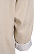 Blazer en lin et viscose avec revers et poches, Beige, Packshot image number 3