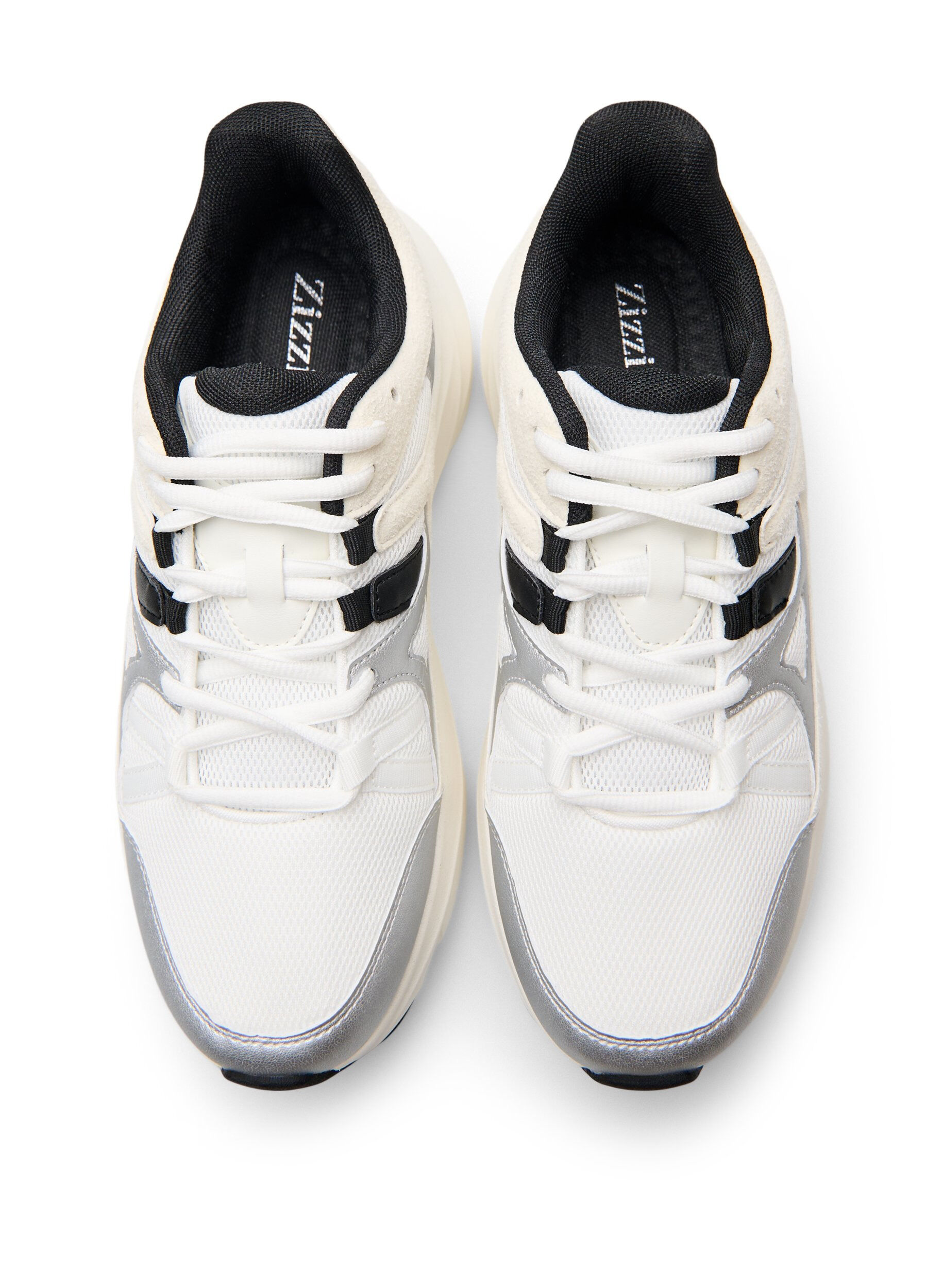 Zizzi Bequeme Sneakers mit einer sto&szlig;d&auml;mpfenden Sohle, Wei&szlig;, Packshot image number 2