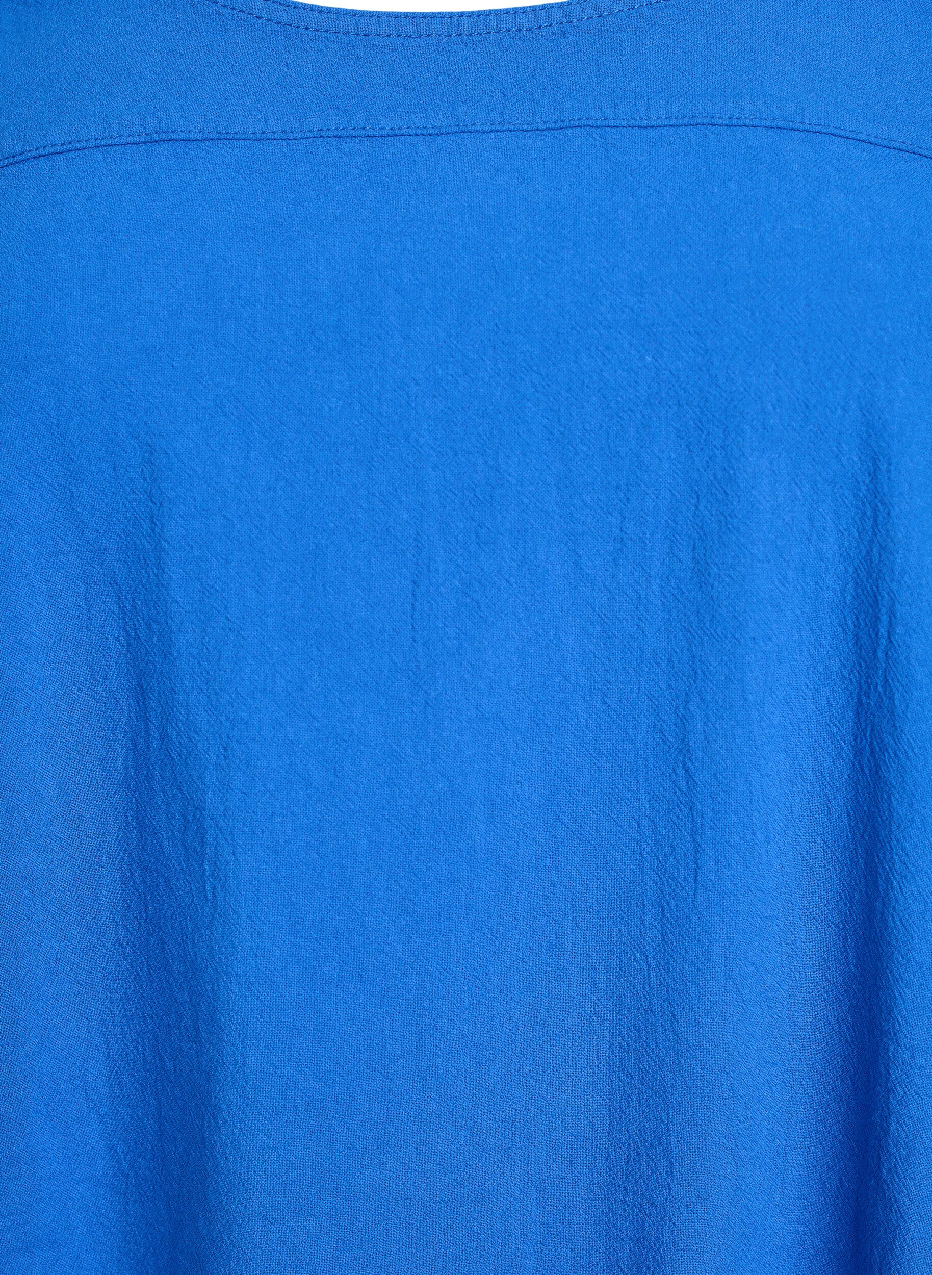 ZizziRobe en coton &agrave; manches courtes, Bleu, Packshot image number 2