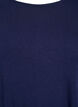 Einfarbige Bluse mit langen &Auml;rmeln, Blau, Packshot image number 2