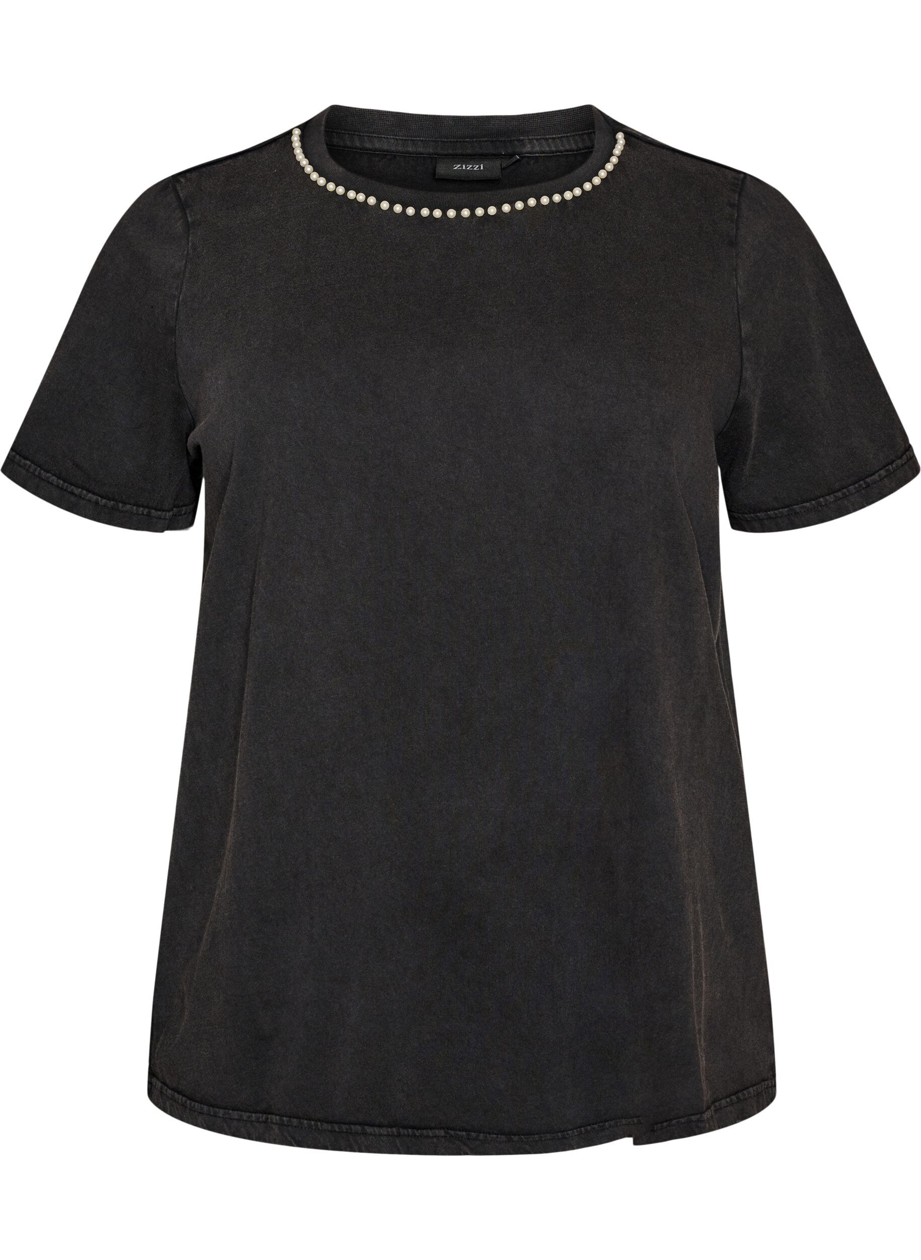 ZizziGrafik-T-Shirt aus Bio-Baumwolle, Grau, Packshot image number 0