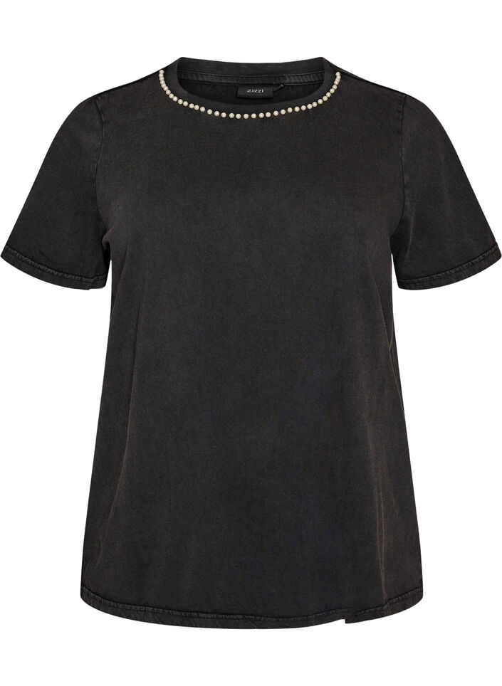 Grafik-T-Shirt aus Bio-Baumwolle, Grau, Packshot image number 0