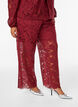 Spitzenhose mit hoher Taille und Taschen, Dunkles Bordeaux, Model image number 2