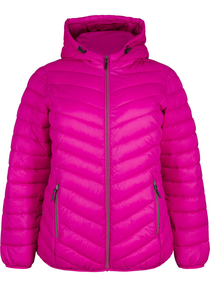 Veste l&eacute;g&egrave;re &agrave; capuche, Rose, Packshot image number 0