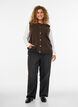 Strickweste mit dekorativen Kn&ouml;pfen, Braun, Model image number 1